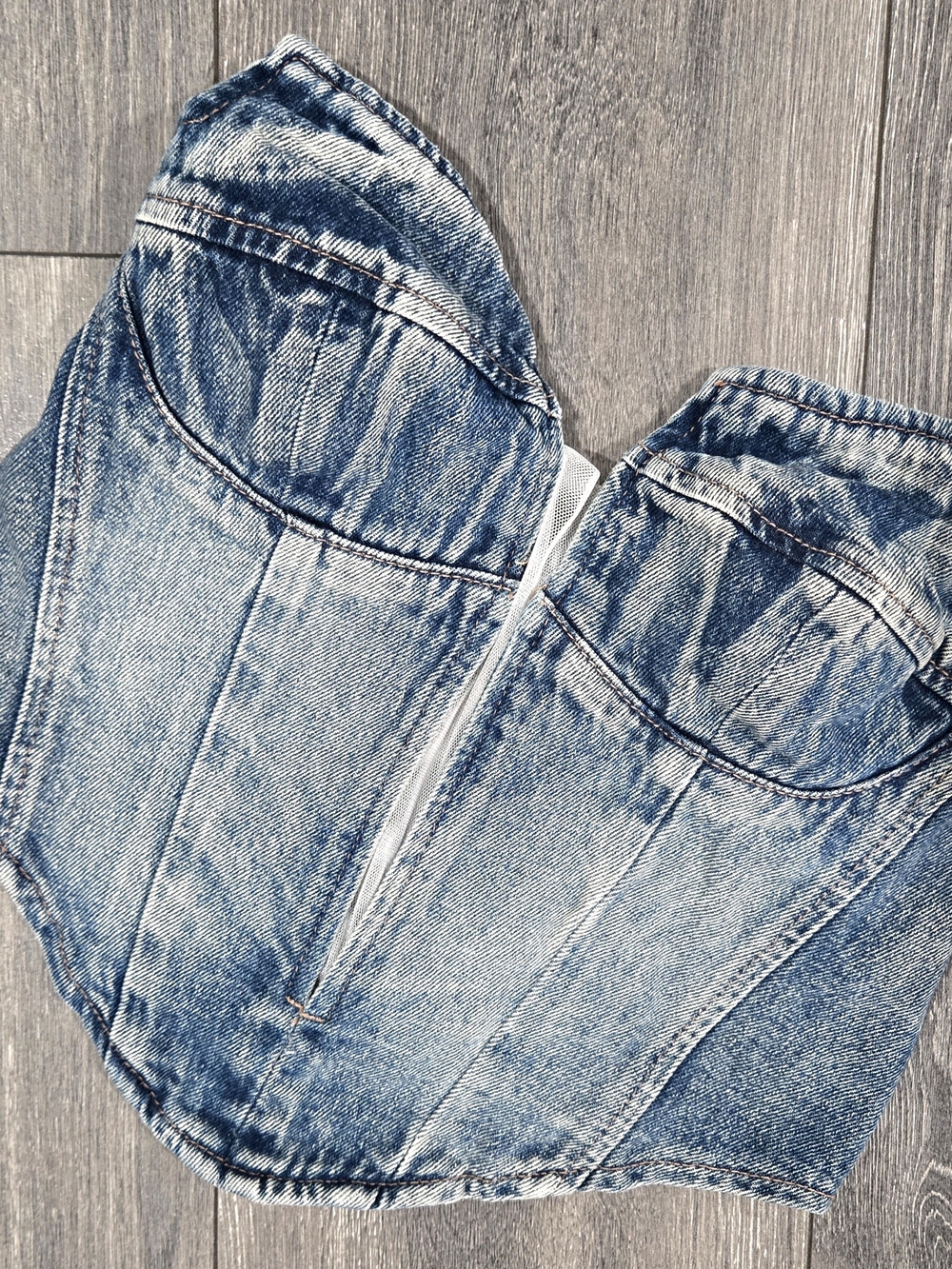 Women's Forever21 Light Blue Denim Jean Top Size M